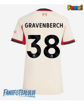 Liverpool Ryan Gravenberch #38 Tricou Fotbal Replică 2025-26 Femei Deplasare
